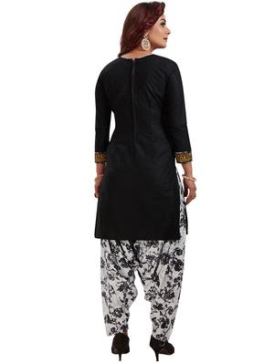 printed unstitched patiyala suit - 16308775 - Standard Image - 2