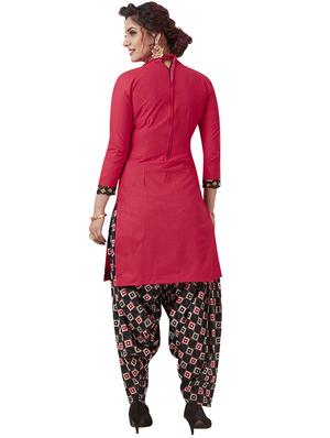printed unstitched patiyala suit - 16308779 - Standard Image - 2