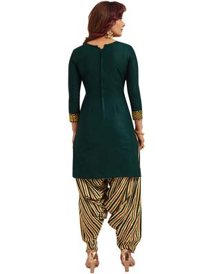 printed unstitched patiyala suit - 16308780 - Standard Image - 2