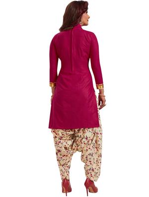 printed unstitched patiyala suit - 16308781 - Standard Image - 2
