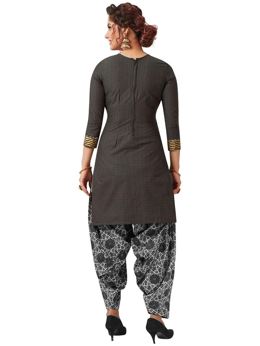 printed unstitched patiyala suit - 16308783 - Zoom Image - 2