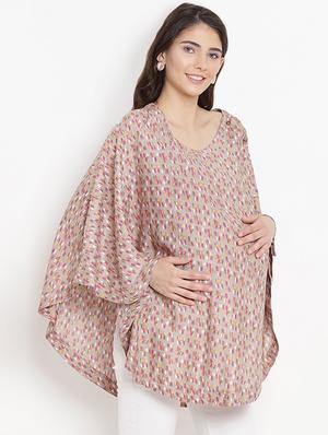 round neck maternity poncho - 16308798 - Standard Image - 2