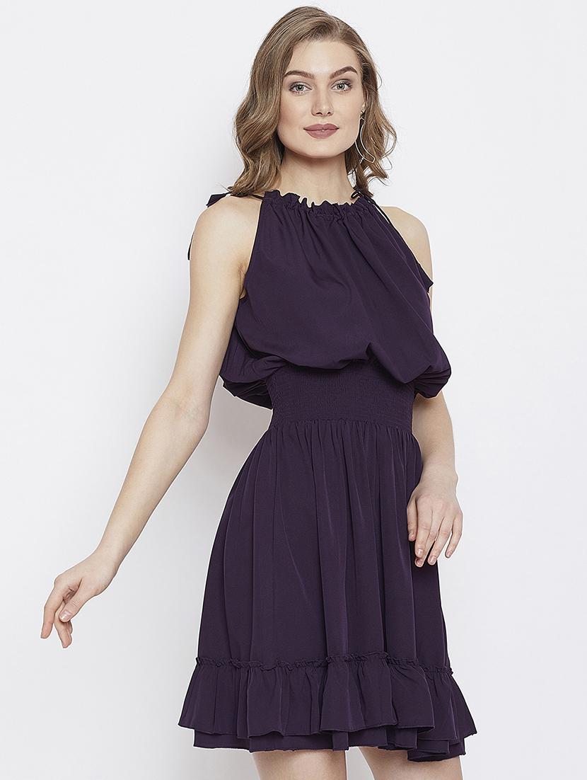 smocked waist blouson dress - 16308828 - Zoom Image - 2
