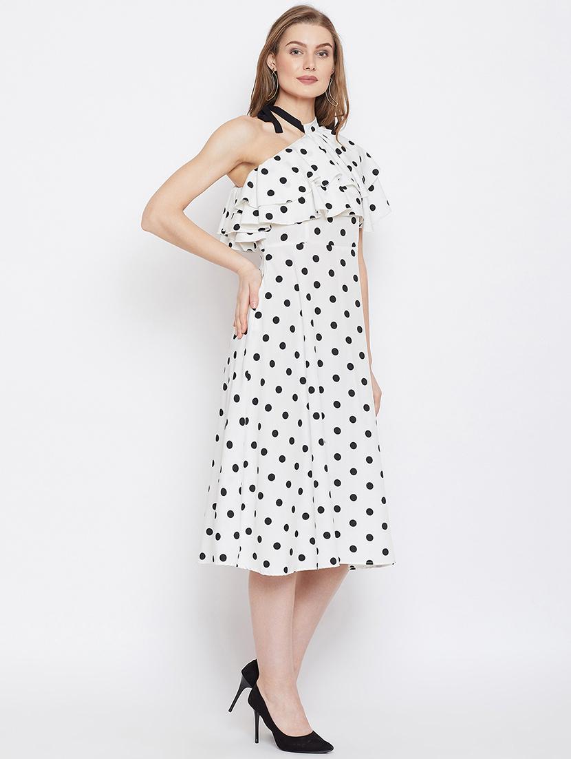 tie knot ruffled a-line dress - 16308840 - Zoom Image - 2