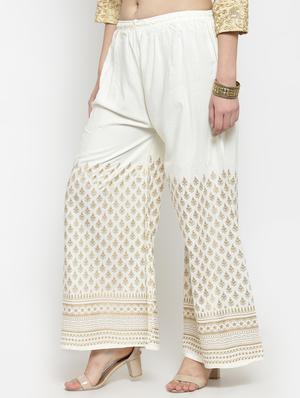Block print straight palazzo - 16309488 - Standard Image - 2