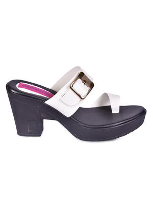 white one toe sandals - 16309751 - Standard Image - 2