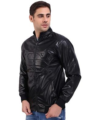 black faux leather biker jacket - 16310840 - Standard Image - 2