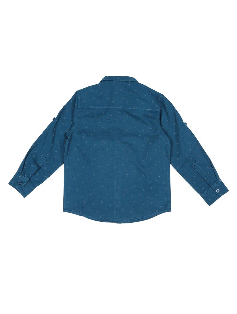 pocket patched roll up sleeve shirt - 16311015 - Zoom Image - 2