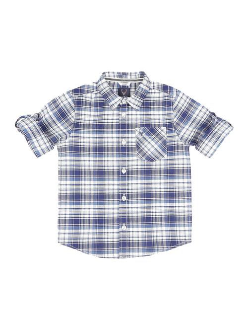 roll up sleeved checkered shirt - 16311018 - Standard Image - 1