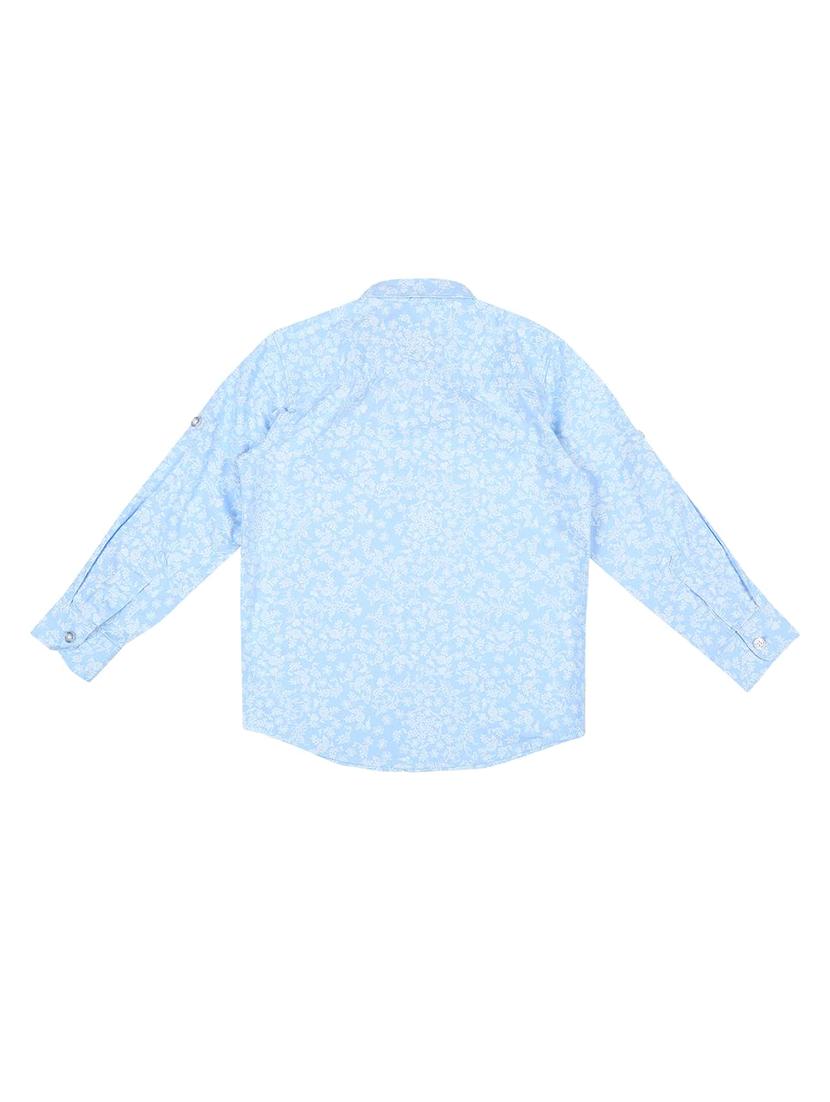 roll up sleeved floral shirt - 16311040 - Zoom Image - 2