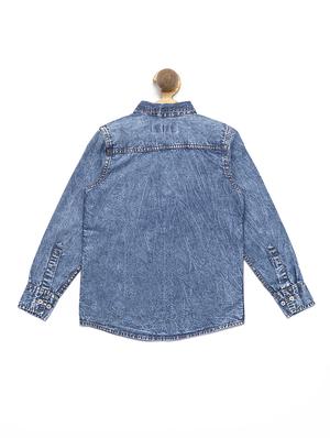 pocket detailed acid wash shirt - 16311717 - Standard Image - 2