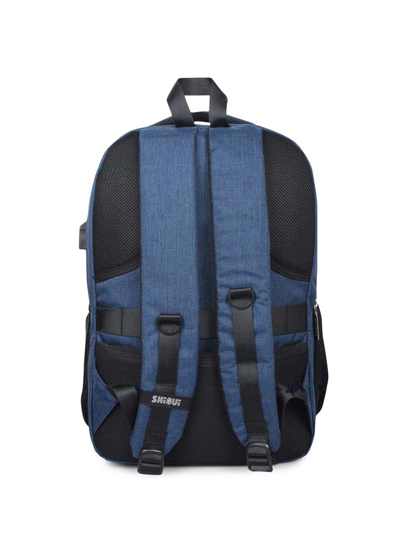 navy polyester backpack - 16312453 - Zoom Image - 2