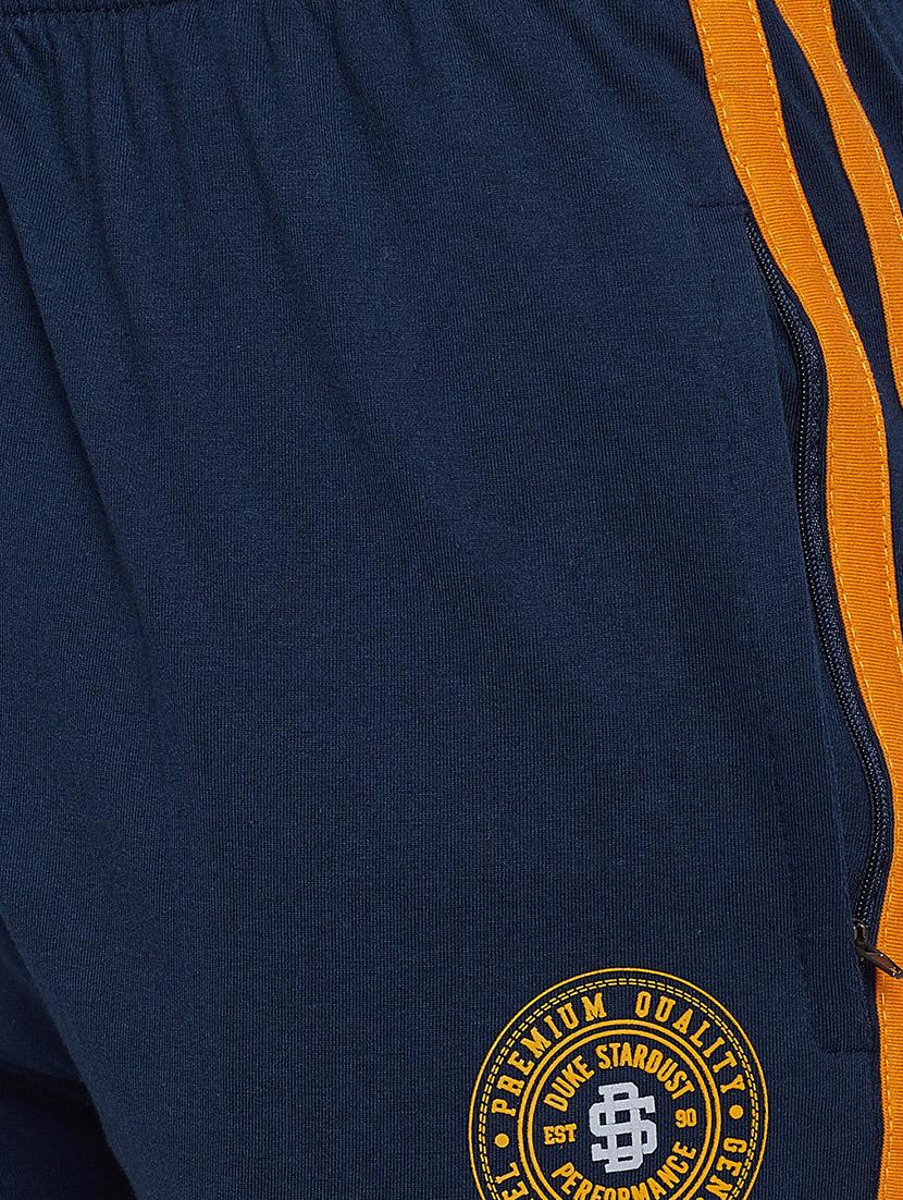 navy blue cotton full length track pant - 16312731 - Zoom Image - 5