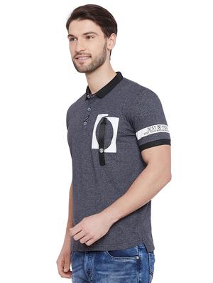 blue solid t-shirt - 16312747 - Standard Image - 2