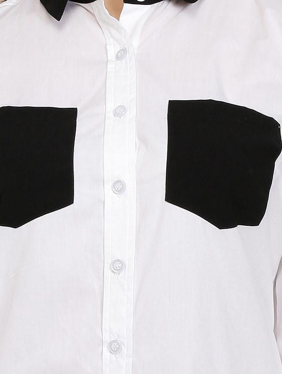 contrast pocket patch shirt - 16314132 - Zoom Image - 5