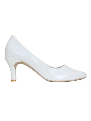 white slip on pumps - 16314191 - Standard Image - 2