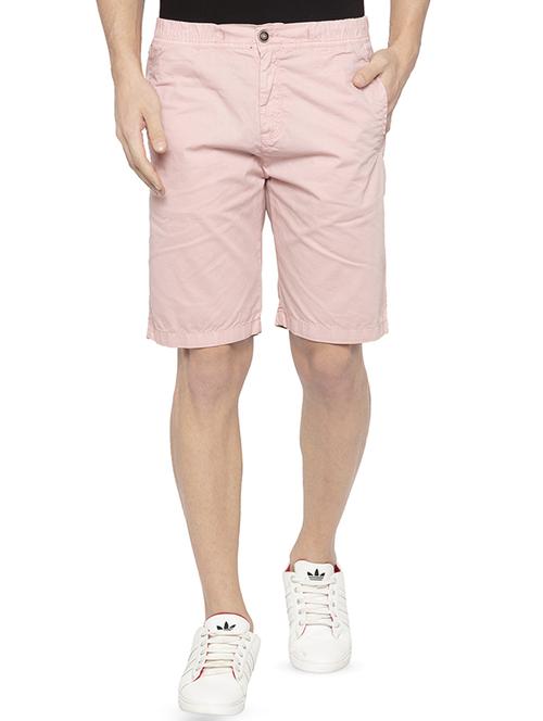 pink solid shorts - 16314206 - Standard Image - 1