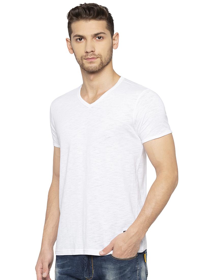white solid t-shirt - 16314374 - Zoom Image - 2
