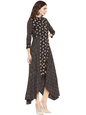 printed high low kurta - 16314867 - Standard Image - 2
