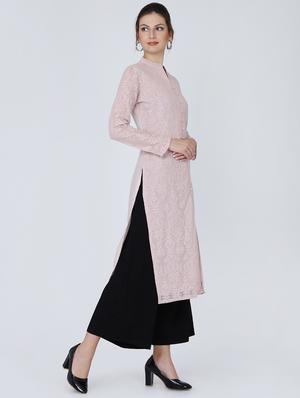 solid straight kurta - 16314957 - Standard Image - 2