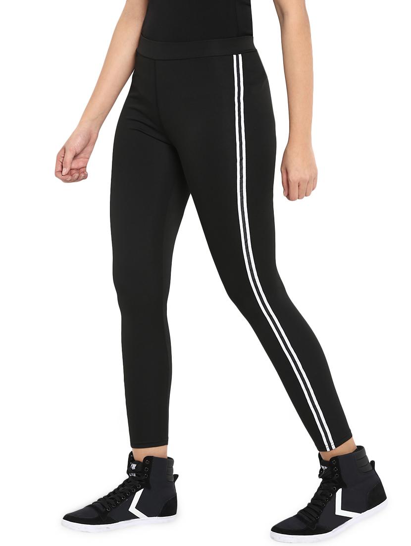side taped ankle length legging - 16315037 - Zoom Image - 2