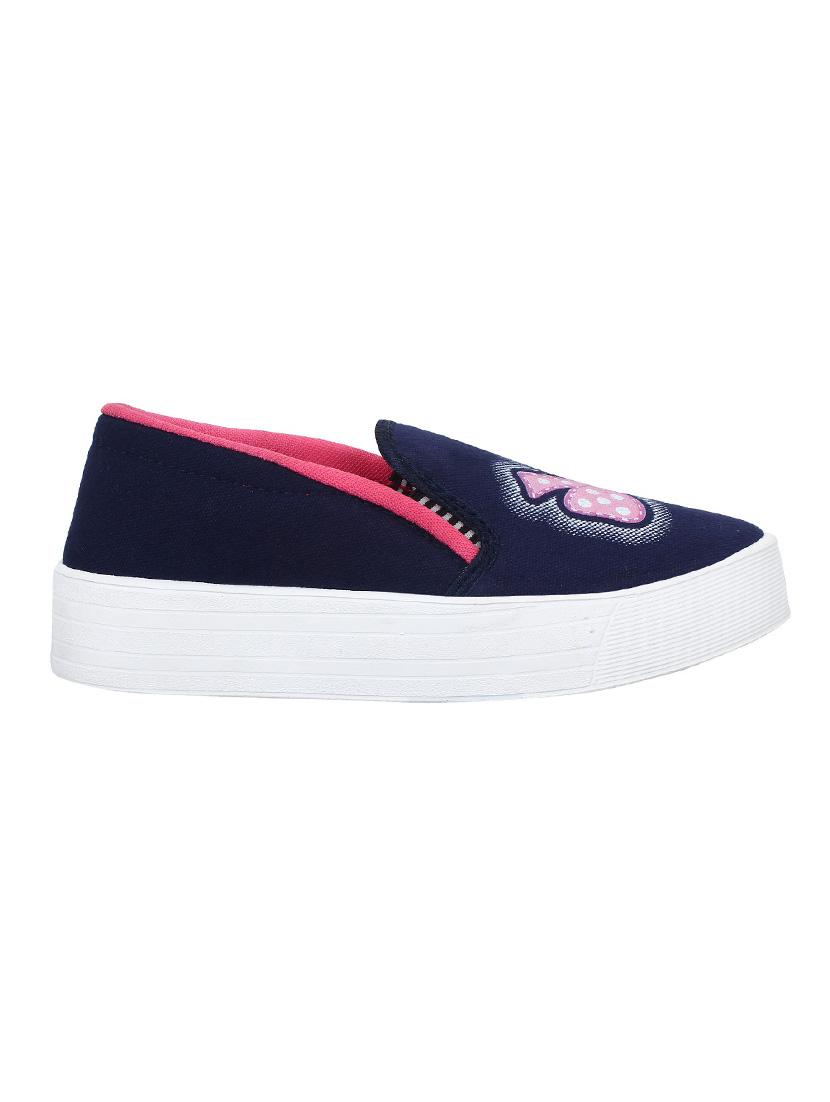 blue slip on casual shoes - 16315172 - Zoom Image - 2