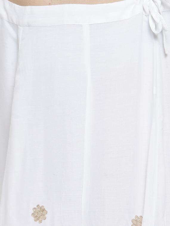 gota patti flared skirt - 16315203 - Zoom Image - 5