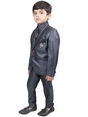 blue polyester suit set - 16315328 - Standard Image - 2