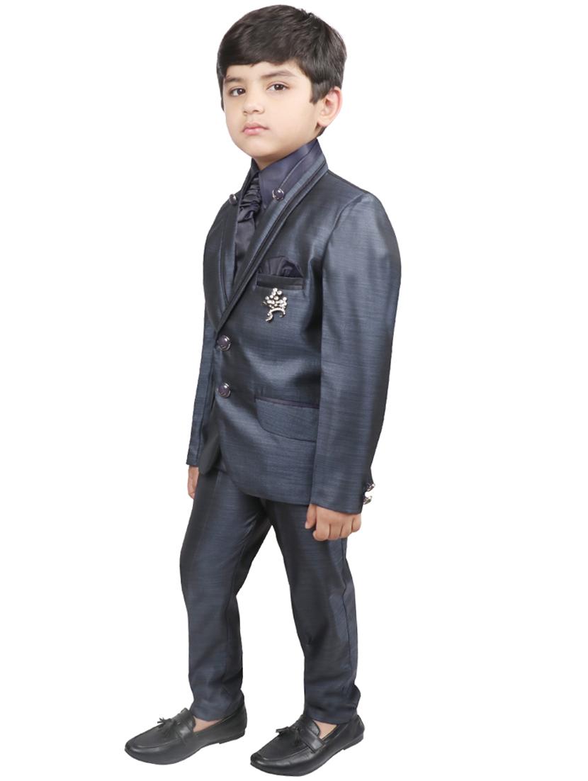 blue polyester suit set - 16315328 - Zoom Image - 2