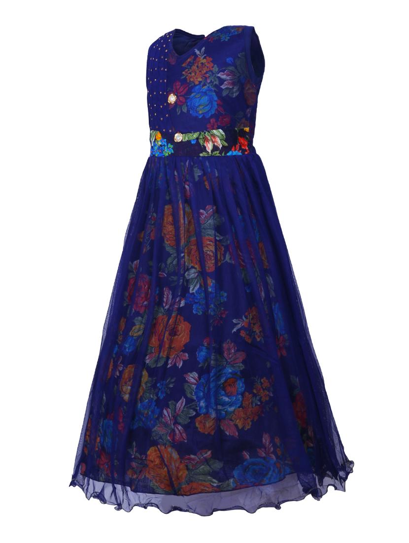 button detailed floral gown - 16315984 - Zoom Image - 2
