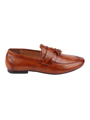 tan leatherette slip ons - 16316351 - Standard Image - 2