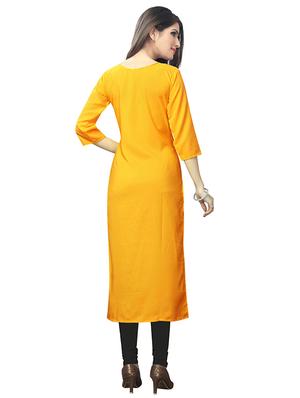 digital printed straight kurta - 16317049 - Standard Image - 2