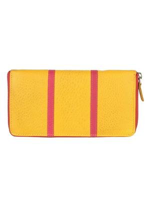 yellow leather regular clutch - 16317276 - Standard Image - 2