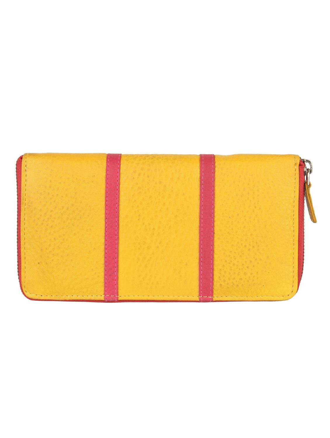 yellow leather regular clutch - 16317276 - Zoom Image - 2