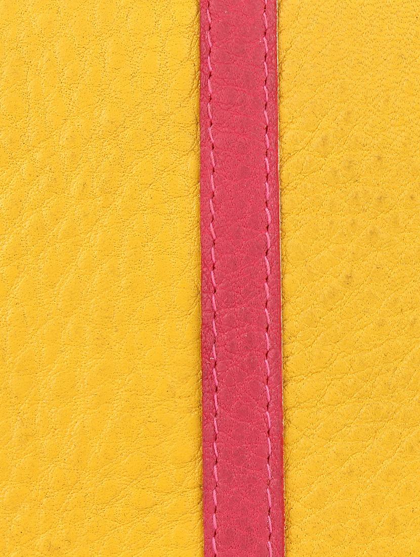 yellow leather regular clutch - 16317276 - Zoom Image - 5