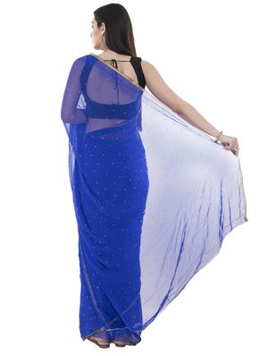 embellished bordered saree with blouse - 16319510 - Standard Image - 2