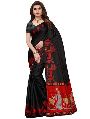 set of 2 multicolor printed saree combo with blouse - 16319637 - Standard Image - 2