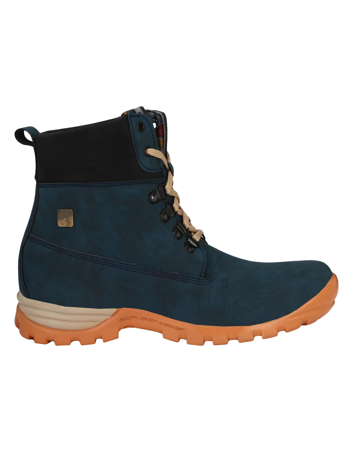 blue leatherette high ankle boots - 16319791 - Zoom Image - 2