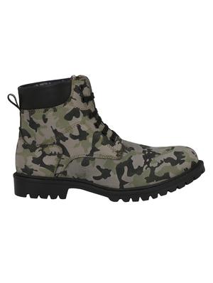 grey leatherette high ankle boots - 16319796 - Standard Image - 2