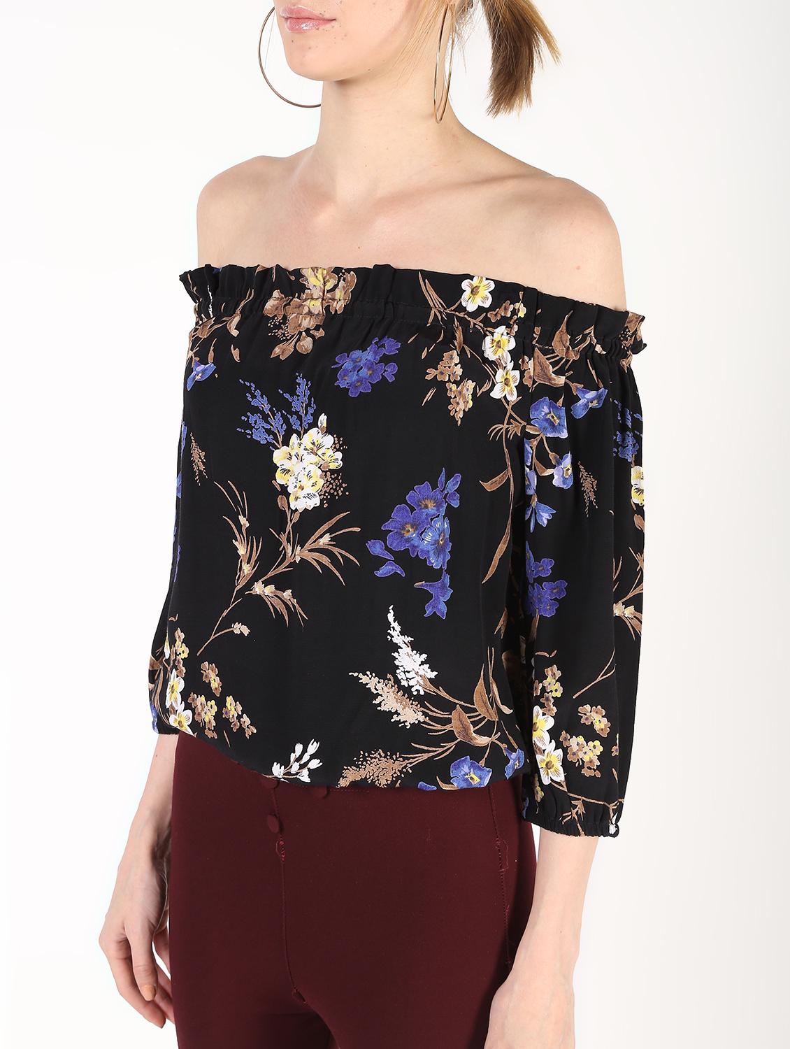 off shoulder floral top - 16320278 - Zoom Image - 5
