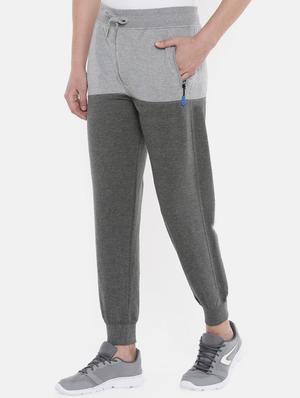 grey color block jogger - 16320904 - Standard Image - 2