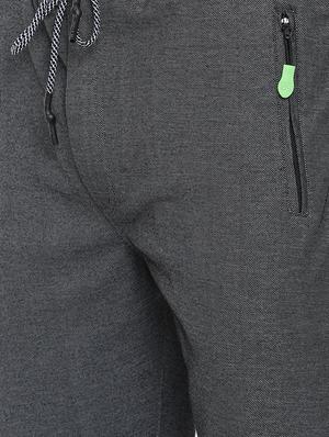 grey solid track pant - 16320915 - Standard Image - 5