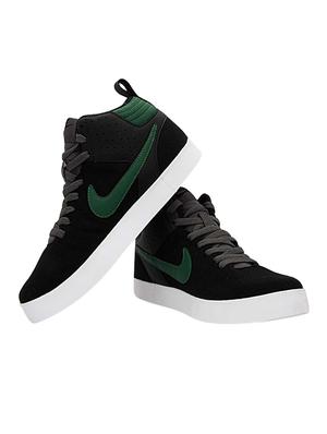 black leatherette lace up sneakers - 16321111 - Standard Image - 2
