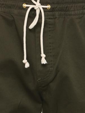 green solid full length track pants - 16321283 - Standard Image - 5