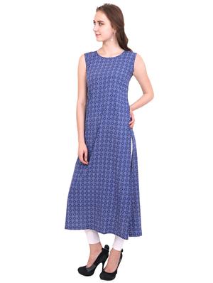 geometrical printed straight kurta - 16321669 - Standard Image - 2