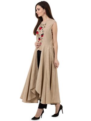 embroidered flared kurta - 16321708 - Standard Image - 2
