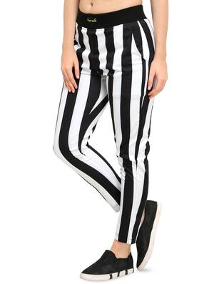 monochrome striped pocket detail track pant - 16321811 - Standard Image - 2