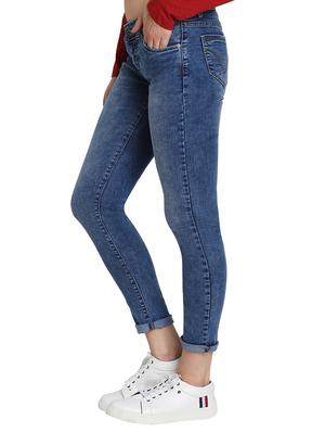turn up hem skinny fit jeans - 16322036 - Standard Image - 2