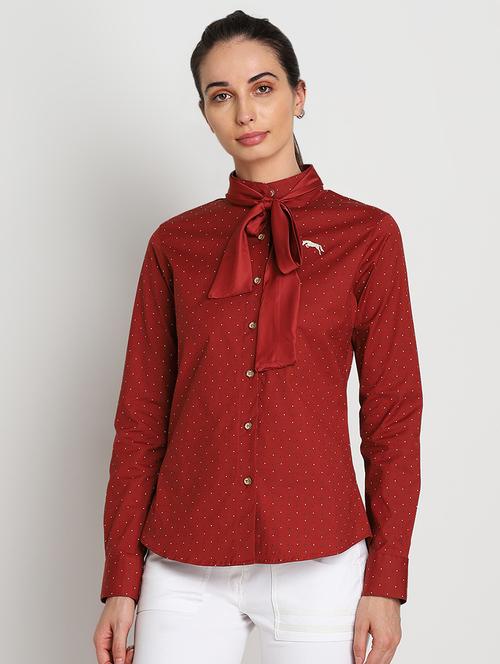 long sleeved polka dot shirt - 16322040 - Standard Image - 1