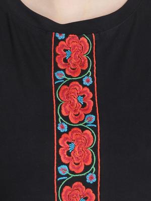 ruffle detail floral embroidered top - 16322716 - Standard Image - 5